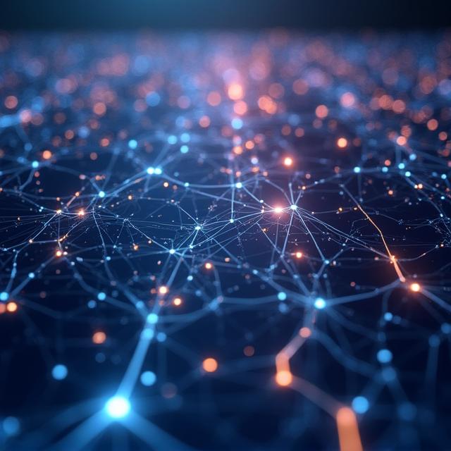 Abstract neural network representing integrated risk intelligence